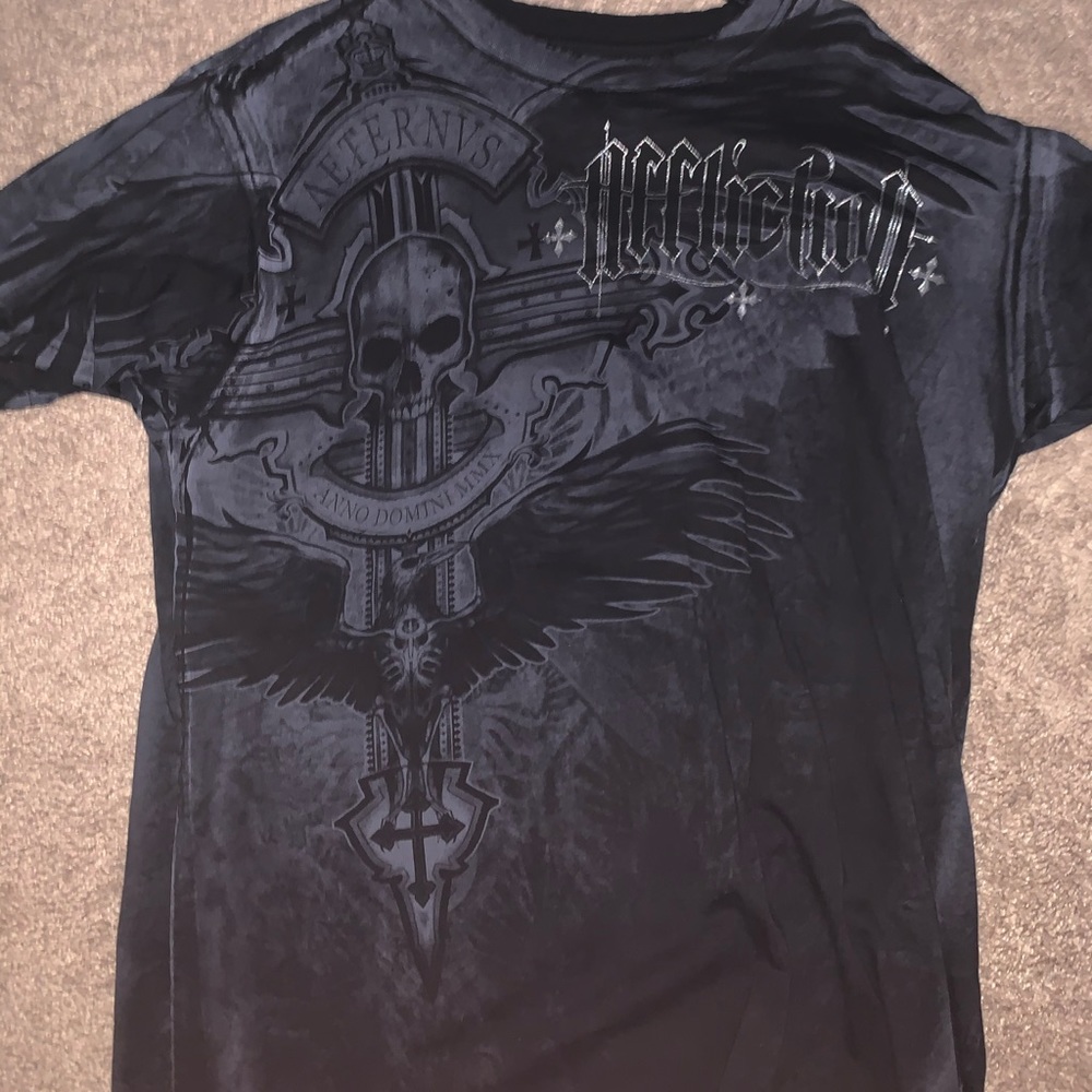 2x lightly worn Affliction shirt.